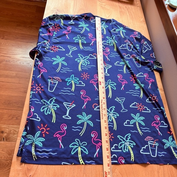 CHUBBIES NEON LIGHT SS PERFORMANCE POLO SHIRT MEN L UPF50 LIGHTWEIGHT NOVELTY - Picture 11 of 12